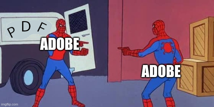 Adobe is Spiderman